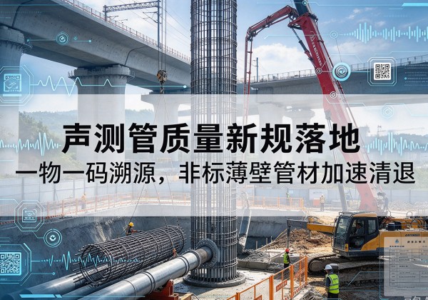 临渭声测管质量新规落地，一物一码溯源，非标薄壁管材加速清退